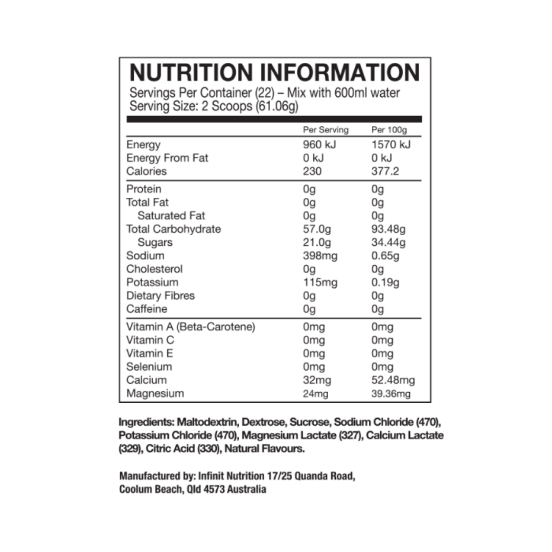 INFINIT NUTRITION - SPEED High Intensity Fuel