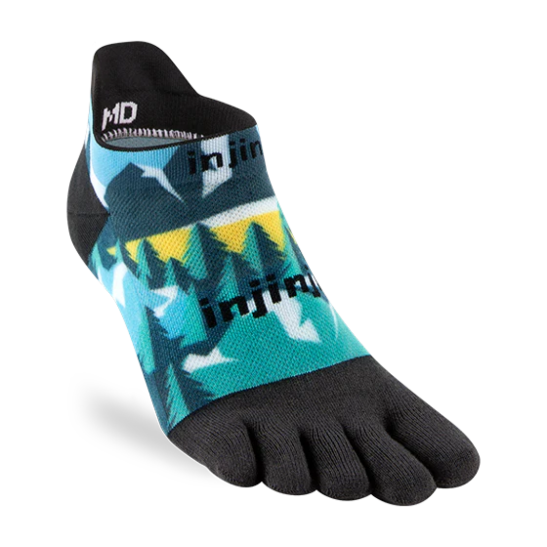 INJINJI Run No Show Lightweight Ultra-Thin Cushioning Performance Socks