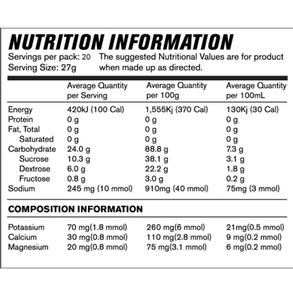 INFINIT NUTRITION - TEMPO RUN Concentrated Fuel
